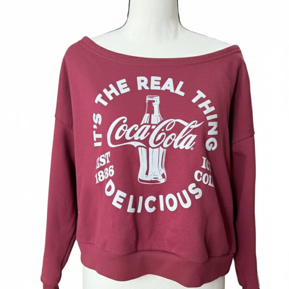 Size Medium Maroon Coco Cola Sweater Top